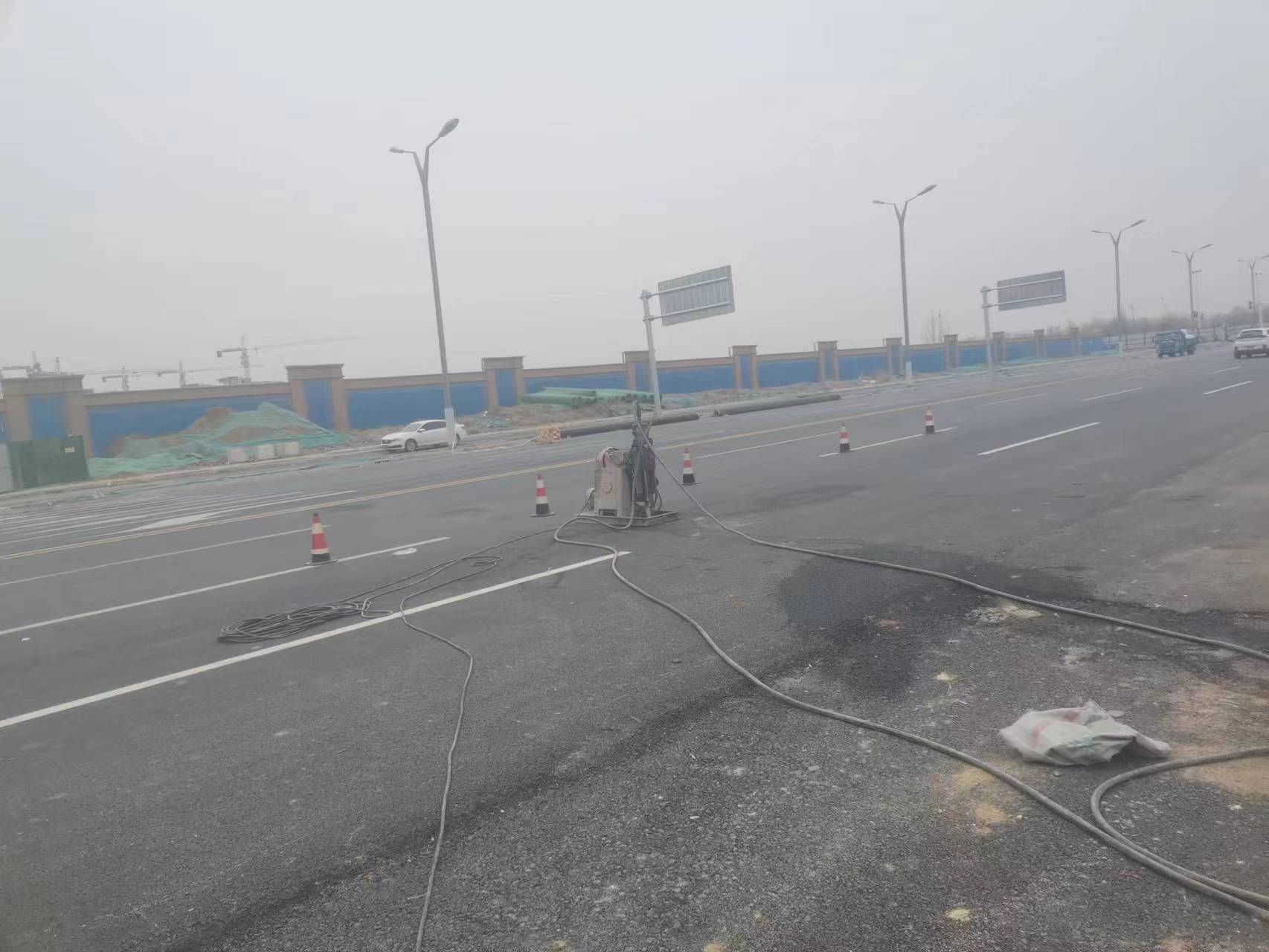 谢岗镇马路注浆